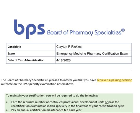 BCEMP Examination Specifications .